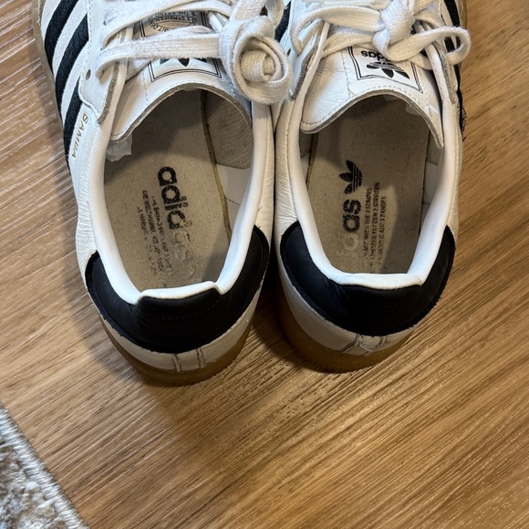 Adidas Samba White and Black Women's Shoes - Picture 5 of 9